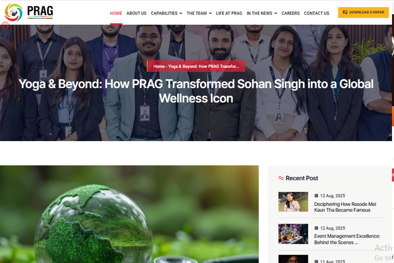 Yoga & Beyond: How PRAG Transformed Sohan Singh into a Global Wellness Icon